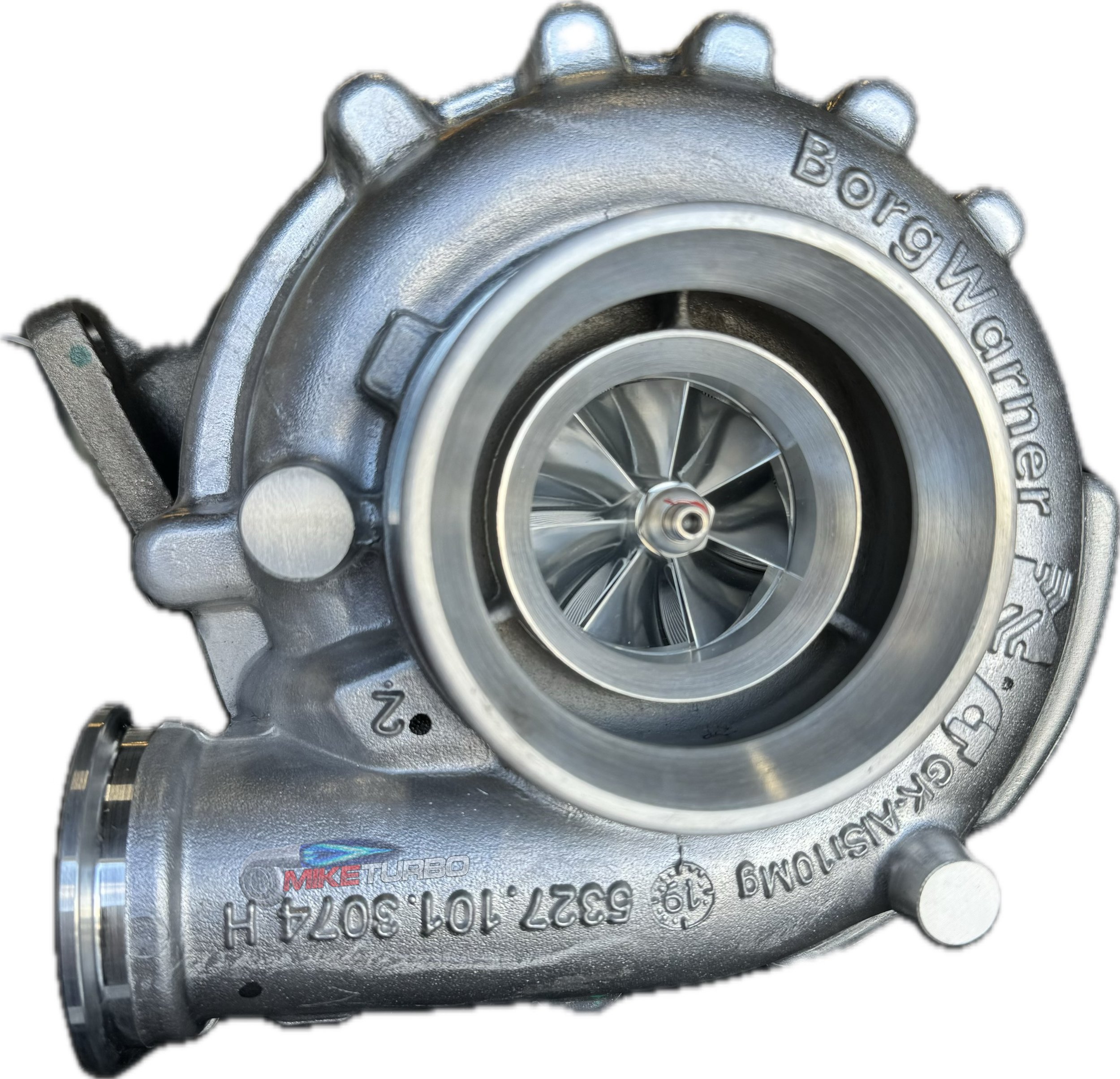 53279887118 New BorgWarner K27 Freightliner OM906LA-EPA Turbocharger — MIKE TURBO INC 53279887118 New BorgWarner K27 Freightliner OM906LA-EPA Turbocharger — MIKE TURBO INC